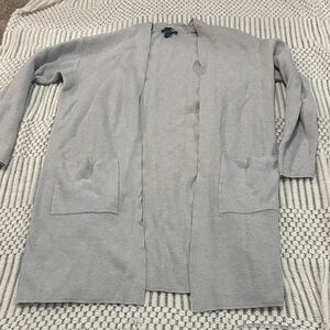 Express Light Gray Knit Cardigan